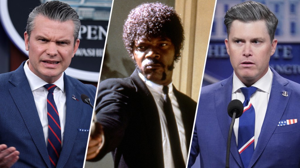 Colin Jost Claims He Predicted Hegseth’s ‘Pulp Fiction’ Biblical Quote Colin Jost Claims He Predicted Hegseth's 'Pulp Fiction' Biblical Quote