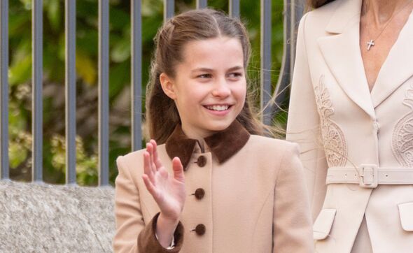 Princess Charlotte at the Easter Matins service