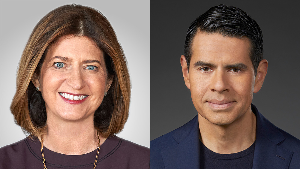 Rebecca Blumenstein and Cesar Conde