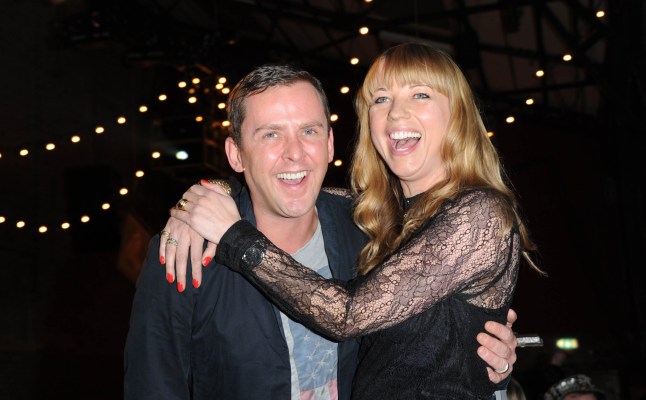 LONDON, UNITED KINGDOM - FEBRUARY 04: Scott Mills and Sara Cox attend Centrepoint's ultimate pub quiz at Village Underground on February 4, 2014 in London, England. (Photo by Stuart C. Wilson/Getty Images)
