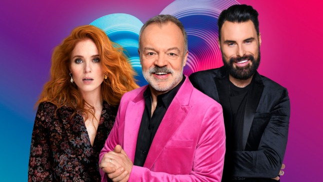 TX DATE:16-05-2026,TX WEEK:20,EMBARGOED UNTIL:01-05-2026 00:01:00,PEOPLE:Angela Scanlon, Graham Norton, Rylan Clark,DESCRIPTION:,COPYRIGHT:BBC Public Service,CREDIT LINE:BBC/BBC Studios