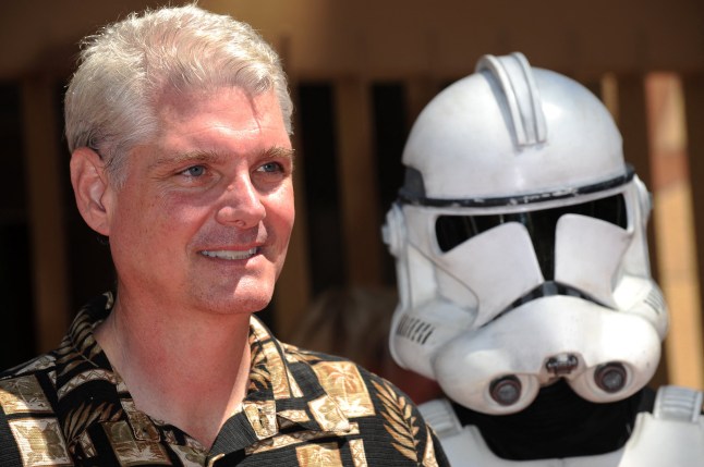 Actor Tom Kane, the voice of Yoda, at the US premiere of 