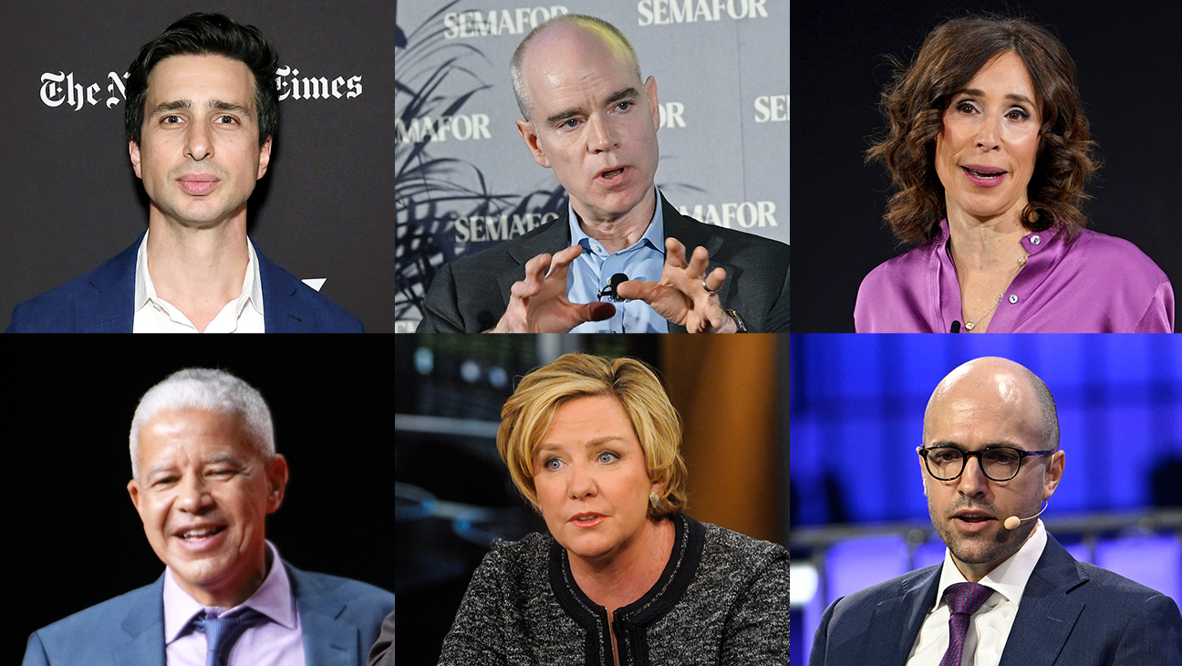 Sam Dolnick, Joe Kahn, Marc Lacy, Meredith Kopit Levien, Carolyn Ryan and A.G. Sulzberger