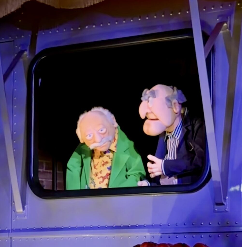 BREAKING: Statler & Waldorf from MuppetVision 3-D Heckle Guests Aboard Rock ‘n’ Roller Coaster Starring the Muppets BREAKING: Statler & Waldorf from MuppetVision 3-D Heckle Guests Aboard Rock 'n' Roller Coaster Starring the Muppets