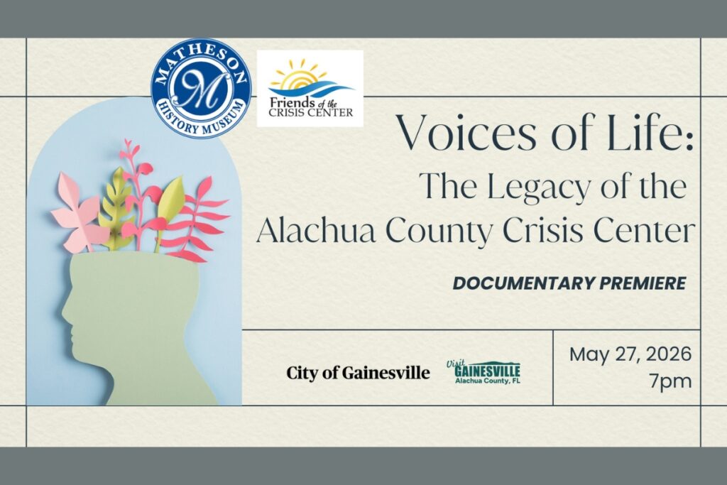 Matheson to premiere documentary on legacy of Alachua County Crisis Center Matheson to premiere documentary on legacy of Alachua County Crisis Center