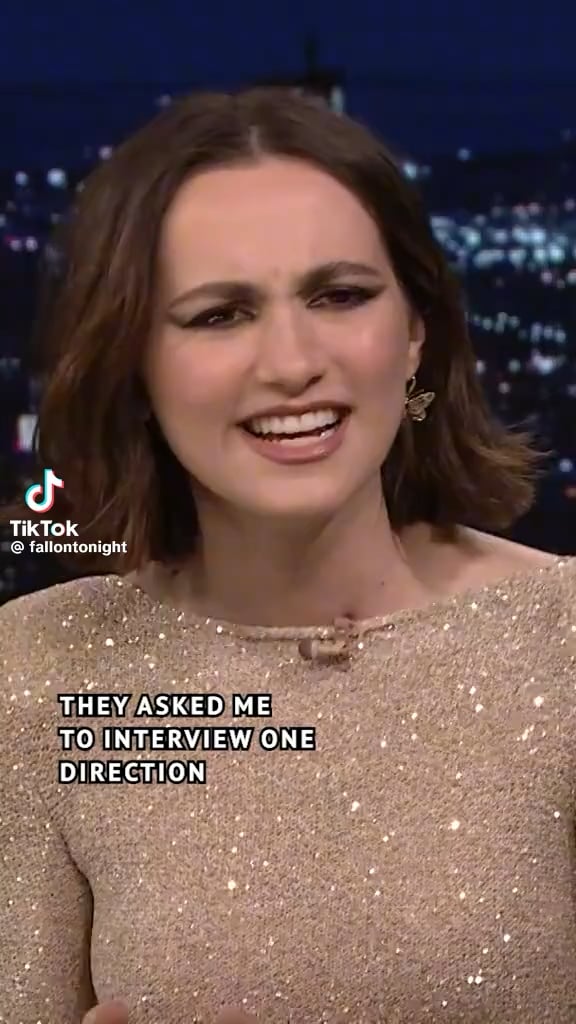 Maude Apatow on Fallon reacting to a video of her 14 year old self fangirling over One Direction