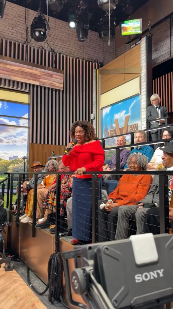 Reading Rainbow theme song singer, Tina Fabrique, surprised The View audience by singing the theme song during LeVar Burton’s appearance