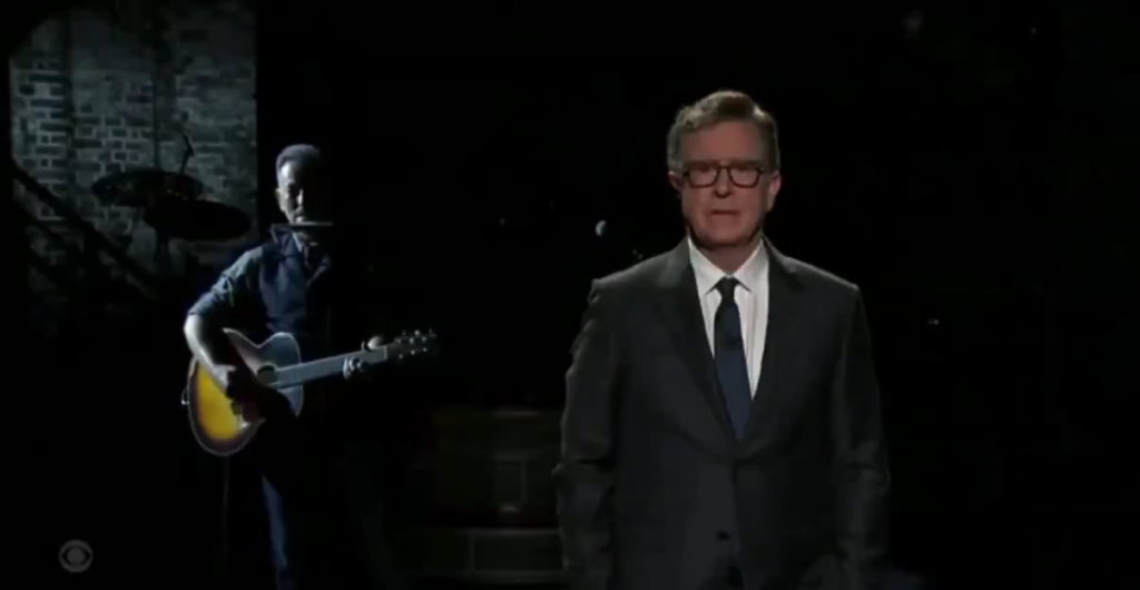 Bruce Springsteen slams Trump and Paramount owners Larry & David Ellison during penultimate ‘Late Show’: “Stephen, these are small-minded people... you are the first guy in America who lost his show because we got a president who can't take a joke.”