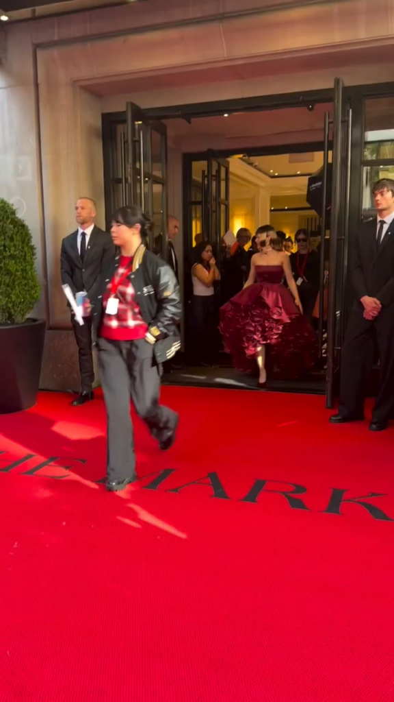 Alysa Liu on her way to the Met Gala.
