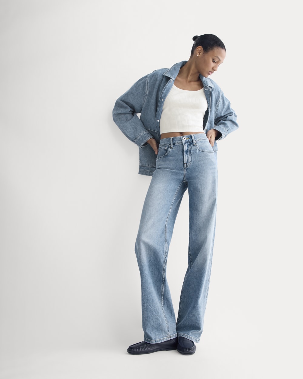 The Column Jean | Vintage Light Indigo | 33" Inseam - 23
