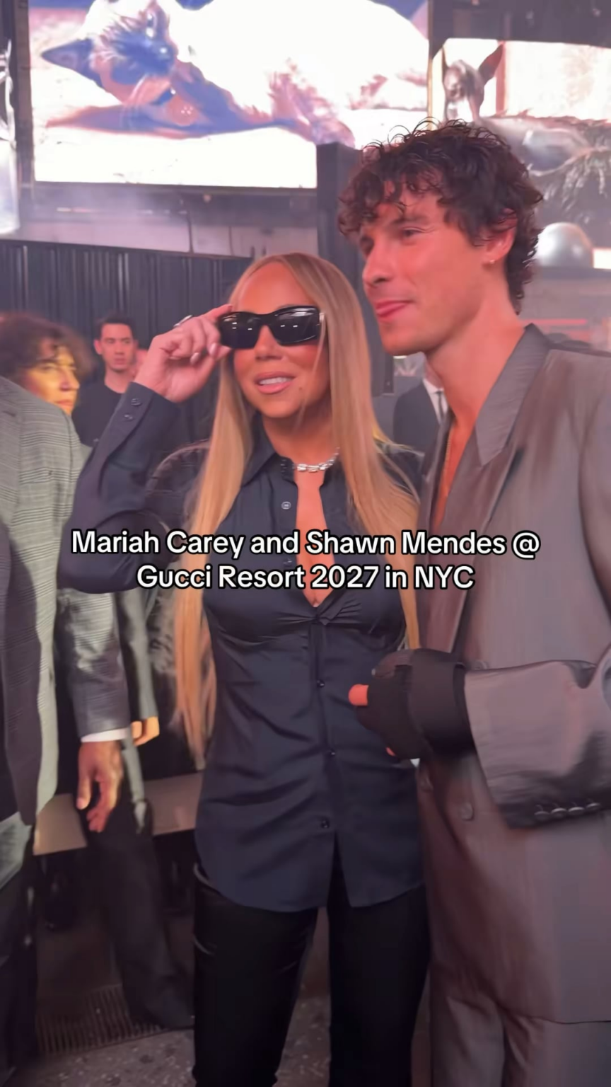 Mariah Carey and Shawn Mendes at Gucci Resort 2027 in New York City
