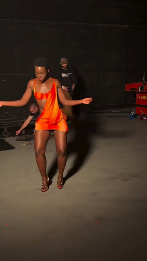 Lupita Nyong'o on BTS of shooting for Elle magazine