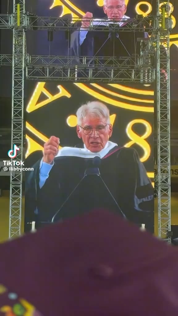 Harrison Ford at Arizona State University commencement “Don't wait. When opportunity presents, recognize it. This is your time. Own it. Enjoy every second of it. Because what could be worse than getting to the end of your life and realizing that you haven't fully lived it?” (May 11, 2026)