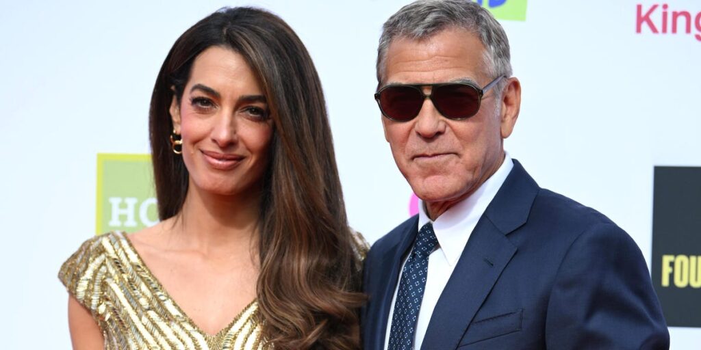 Amal Clooney Wears an Archival Gold McQueen Gown at King's Trust Event