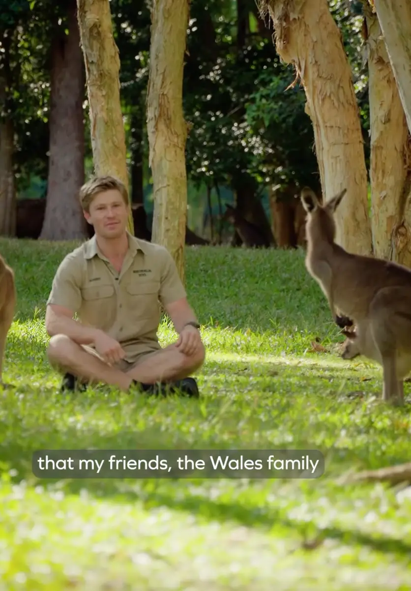 The trio named the joey 'Cwtch' (Instagram/@robertirwin/@theprinceandprincessofwales)