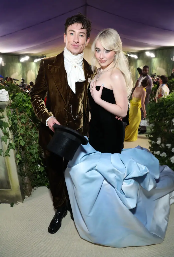 Many couples attending the May event together for the first time, including Sabrina Carpenter and Barry Keoghan, split up within the next 12 months (Kevin Mazur/MG24/Getty Images for The Met Museum/Vogue)