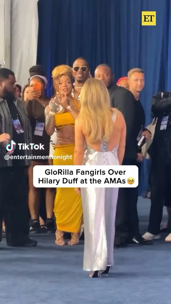 GloRilla Fangirls over meeting Hilary Duff at the AMAs