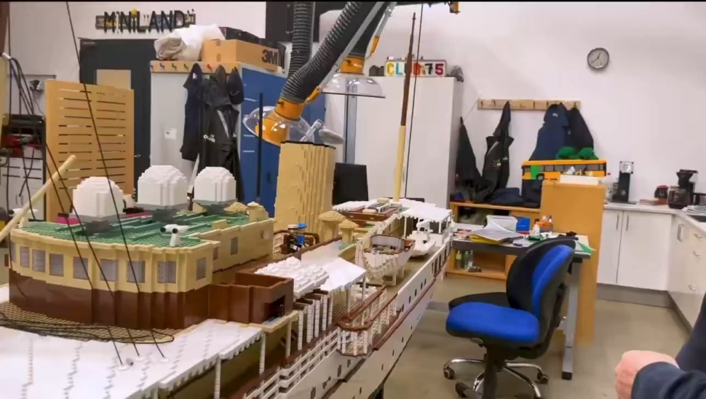 LEGOLAND builds replica of Danish Royal Yacht using 225,000 LEGO bricks