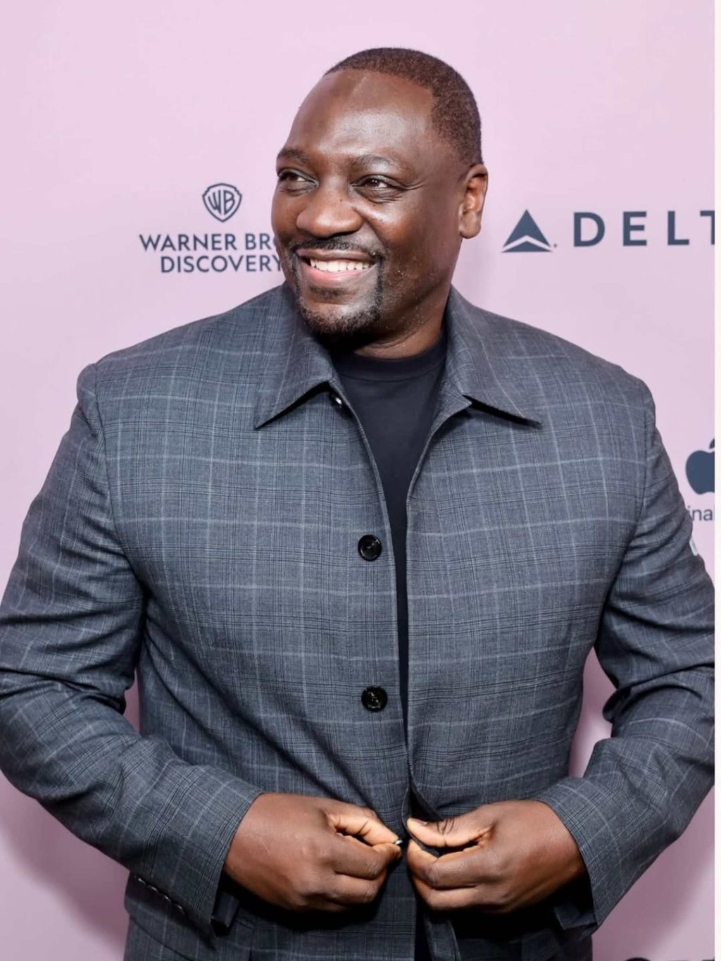Adewale Akinnuoye-Agbaje at MPTF’s Night Before Oscar Party in March. Photo: @therealadewale/Instagram