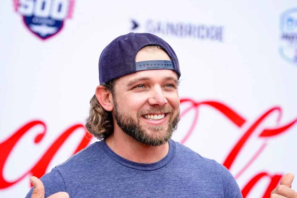 Actor Max Thieriot walks the celebrity red carpet on Sunday, May 24, 2026, during the 110th running of the Indianapolis 500 at Indianapolis Motor Speedway.