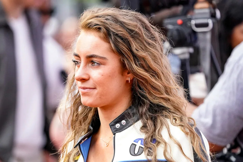 Cross fit athlete, Demi Bagby walks the celebrity red carpet on Sunday, May 24, 2026, during the 110th running of the Indianapolis 500 at Indianapolis Motor Speedway.