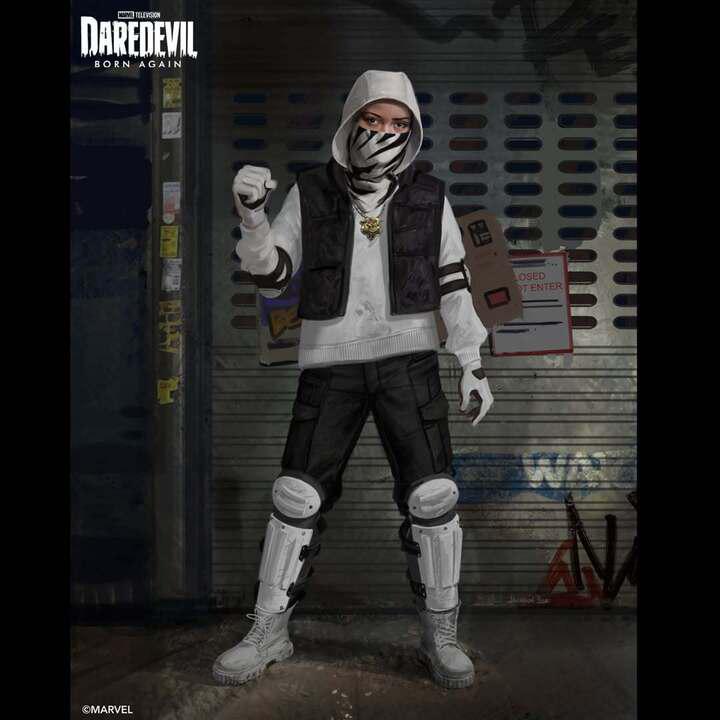 Concept art of Angela Del Toro's White Tiger.