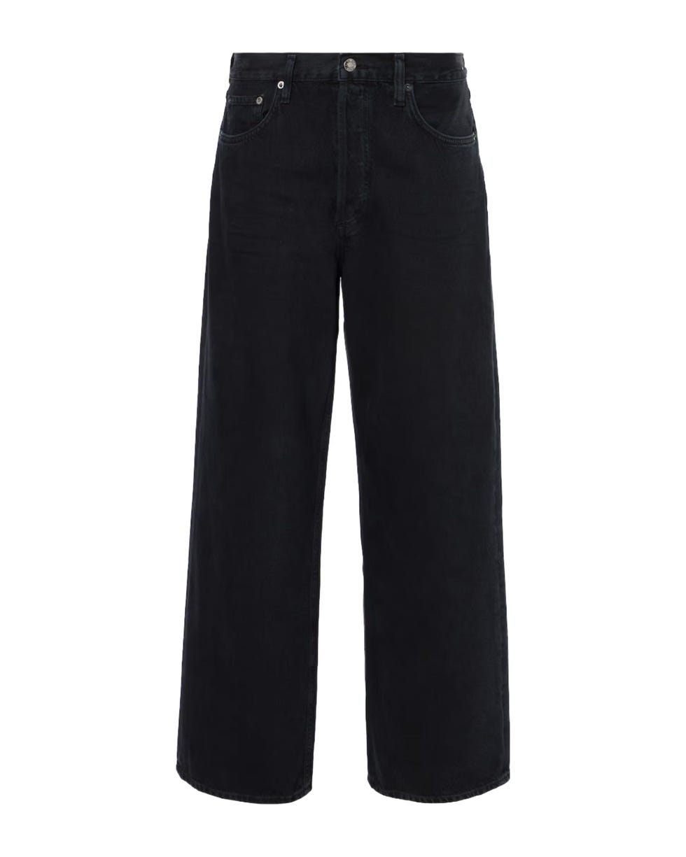 Low Slung Baggy Wide-Leg Jeans