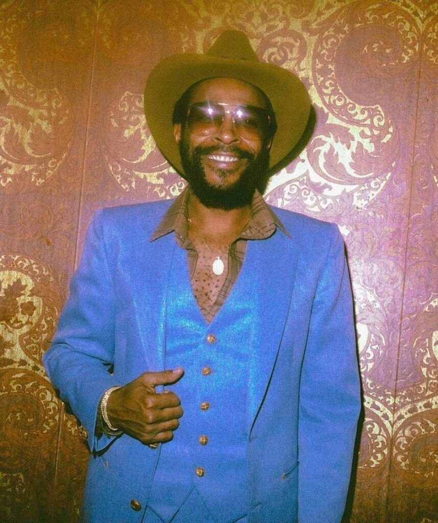 The timeless outfits of Marvin Gaye. Many of his outfits were designed by his second wife, Janis (who was also the subject of his 1976 album, “I Want You”)