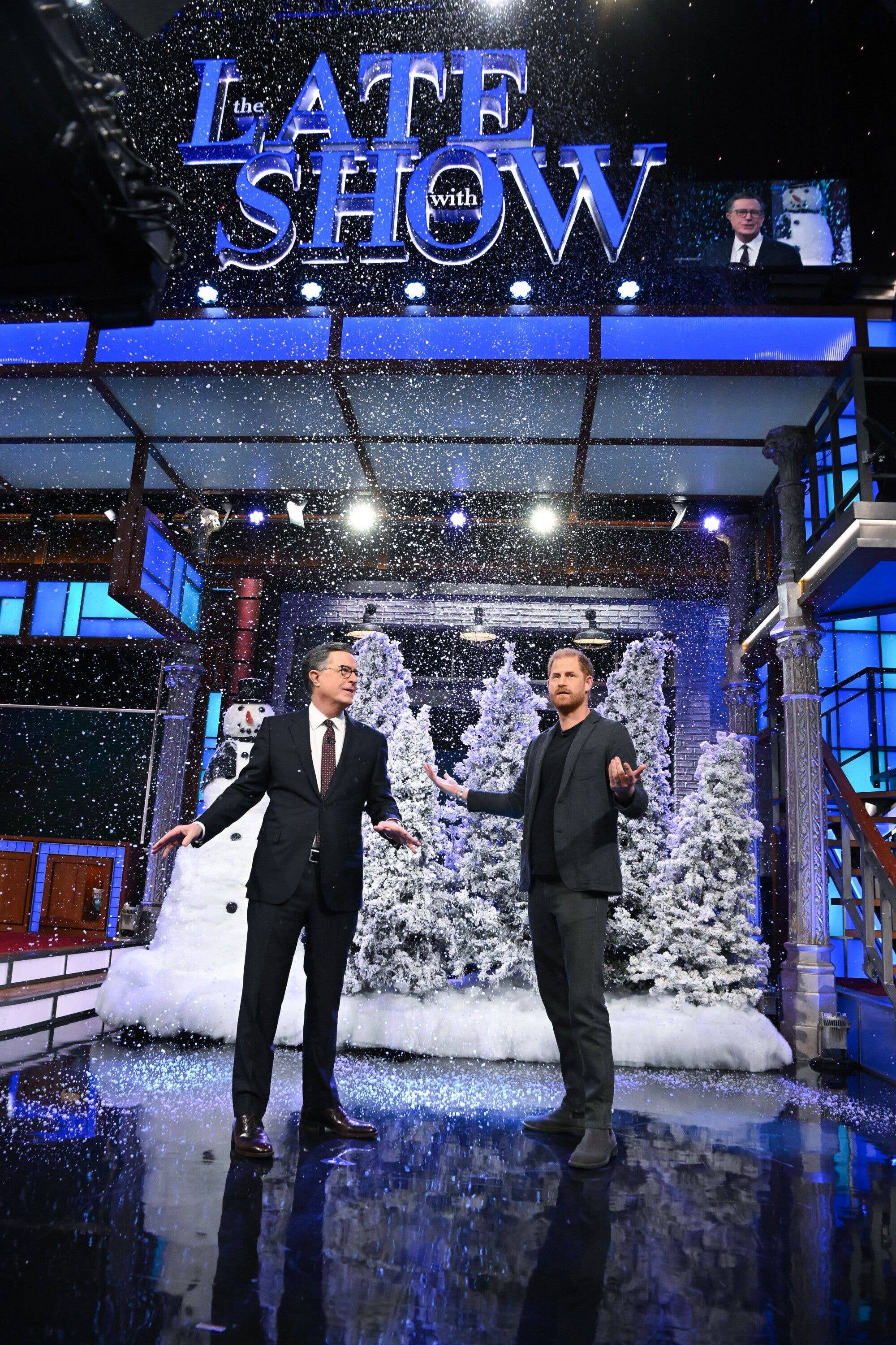 Harry took a jab at President Trump on 'The Late Show with Stephen Colbert' 