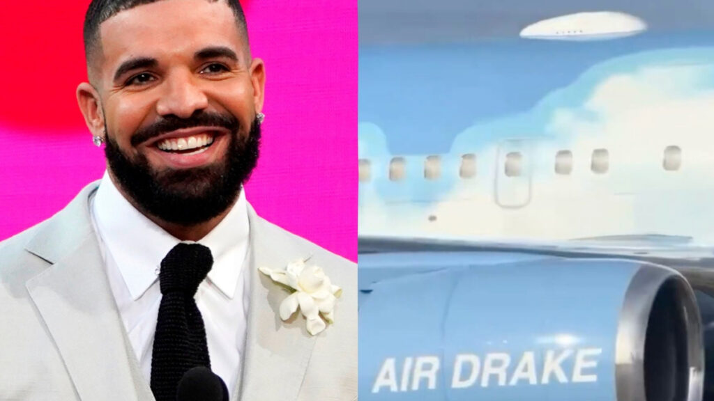 Drake heads to Montreal aboard his massive “Air Drake” jet ahead of Canadian Grand Prix weekend