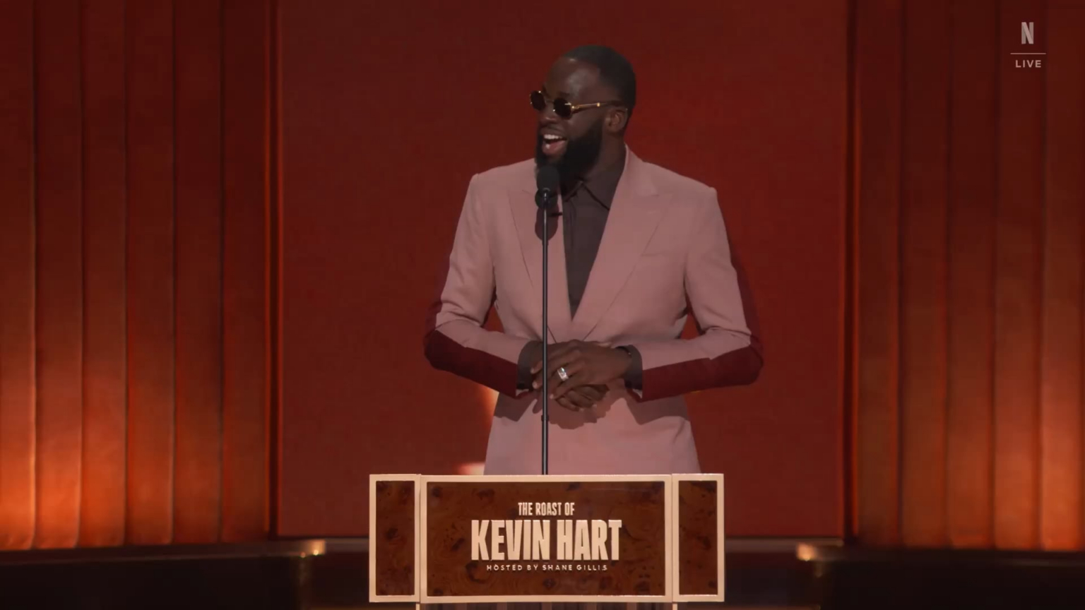 NBA Star Draymond Green at The Roast of Kevin Hart: “I never have, and never will, smash Chelsea Handler. I'm Draymond Green. I don't hit threes”