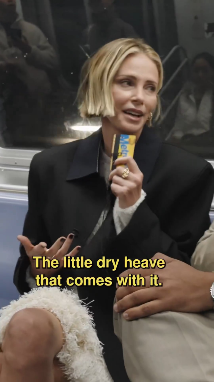 Charlize Theron's hot take: "I would like to make love to you" is an ick