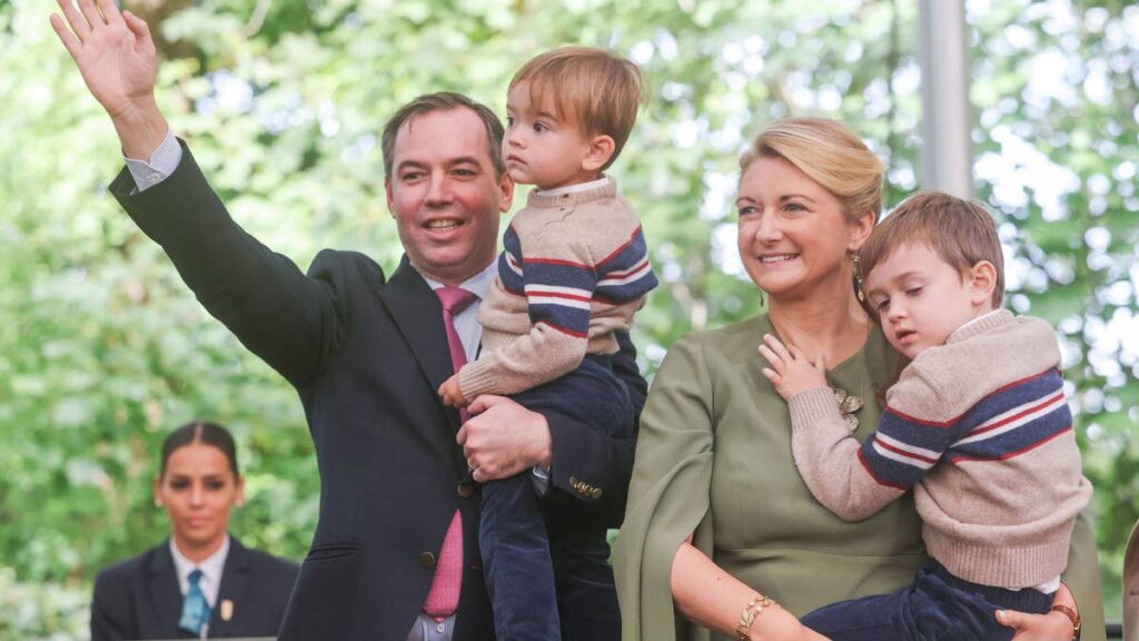 Luxembourg's royal children Prince Charles and Prince Francois steal the show in rare joint appearance