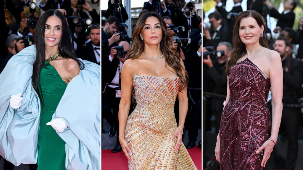 The best Cannes 2026 red carpet looks as the festival wraps up, from celebrities like Demi Moore, Geena Davis, Eva Longoria and more