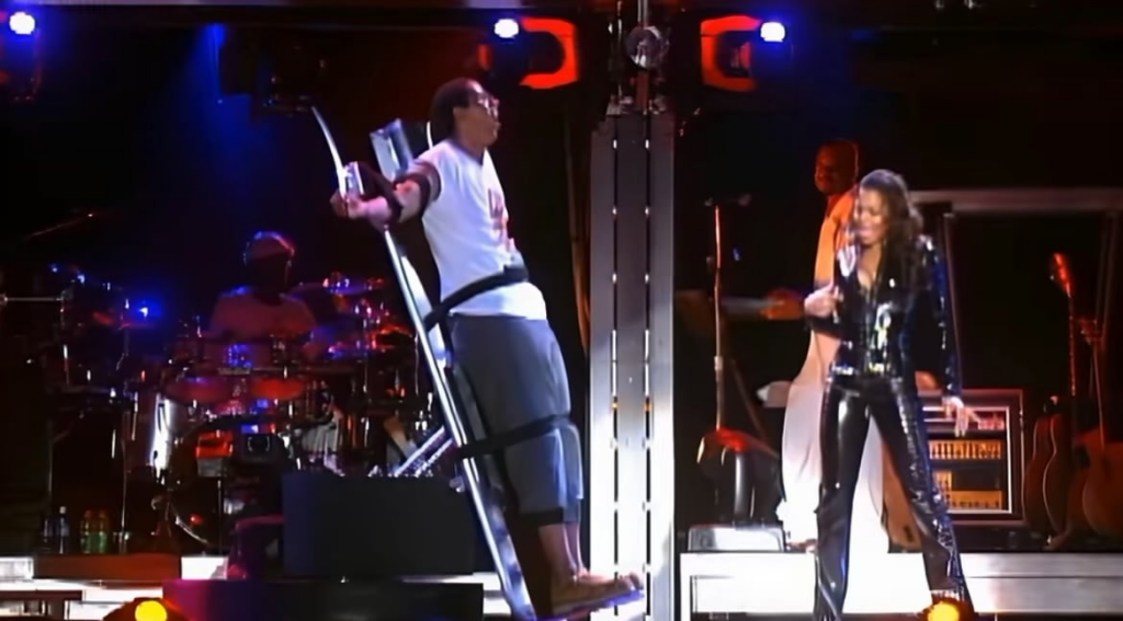 Janet Jackson performing at her All For You Tour. (2002) Who remembers this?