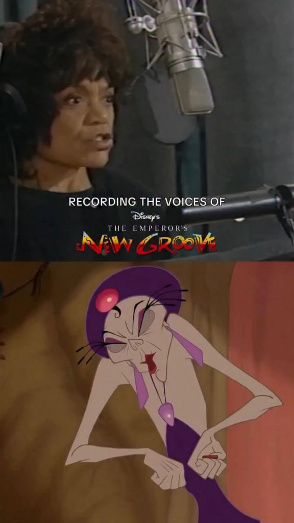 Throwback to the recording of ‘The Emperor’s New Groove’ with Eartha Kitt, David Spade, John Goodman and Patrick Warburton