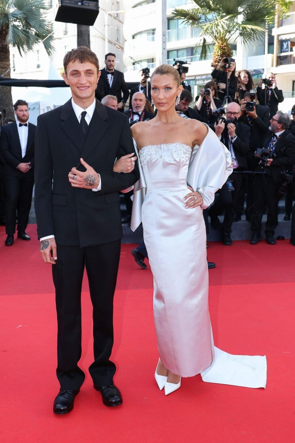 Bella Hadid and Anwar Hadid at the premiere of ‘Garance’ at the 79th Cannes Film Festival (May 17, 2026)