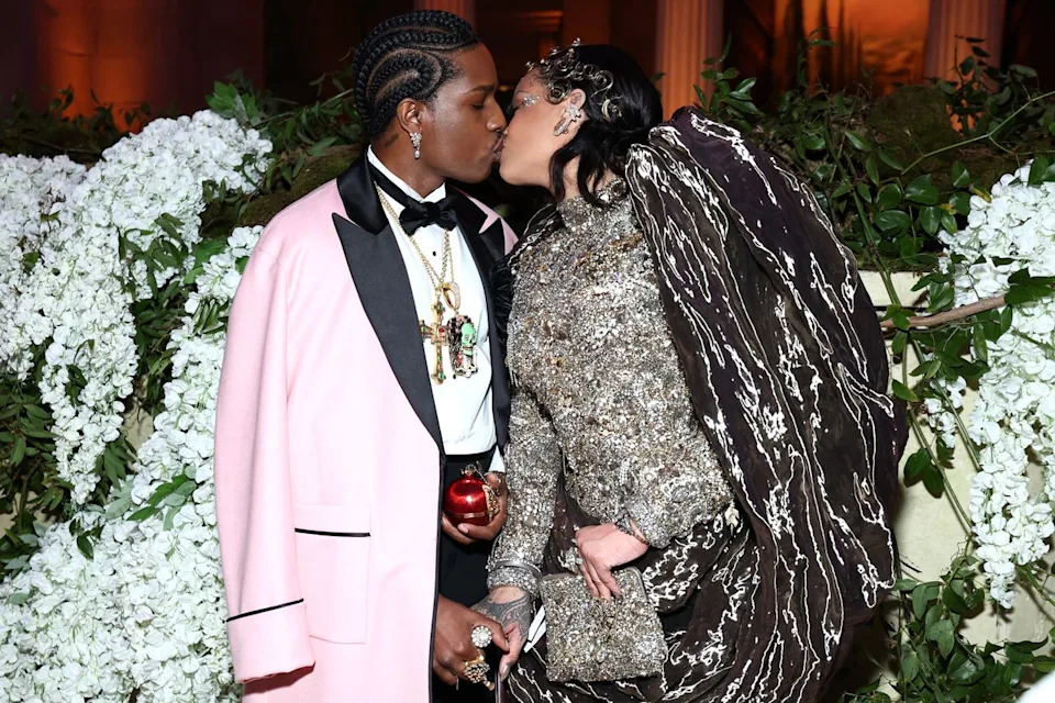 A$AP Rocky and Rihanna share a kiss inside the 2026 Met Gala on May 4, 2026Credit: Cindy Ord/MG26/Getty