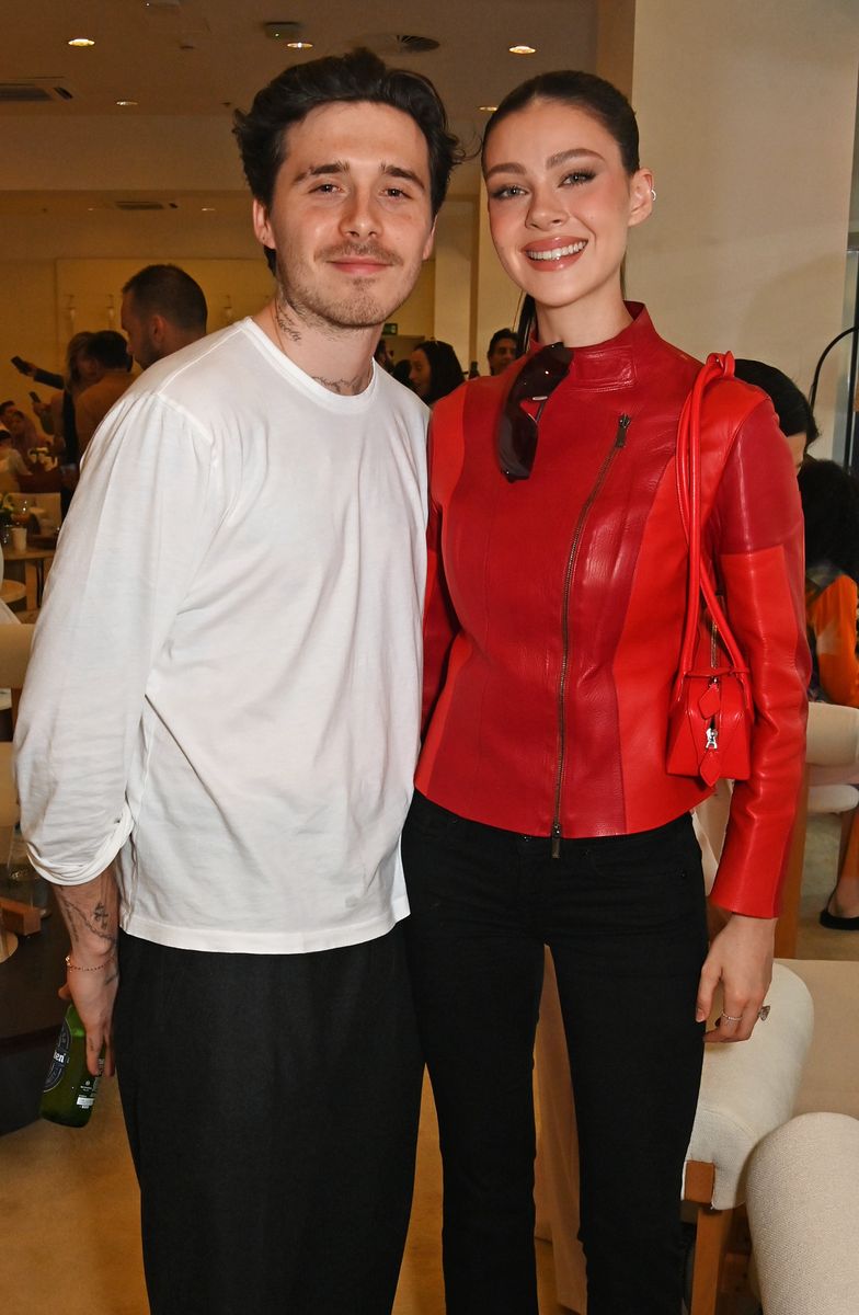  Brooklyn Beckham and Nicola Peltz attend the Formula 1 Etihad Airways Abu Dhabi Grand Prix at Yas Marina Circuit on December 8, 2024 in Abu Dhabi, United Arab Emirates. (Photo by Dave Benett/Getty Images for Experience Abu Dhabi)