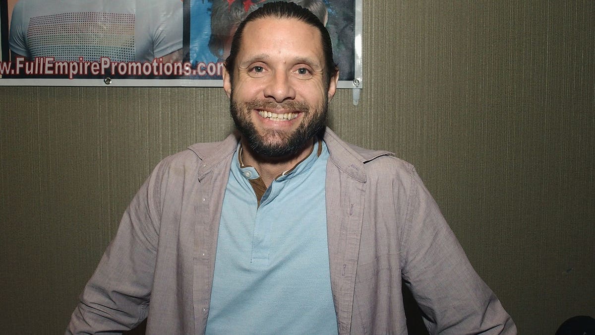 Danny Pintauro standing at the Chiller Theatre Expo in Parsippany, New Jersey