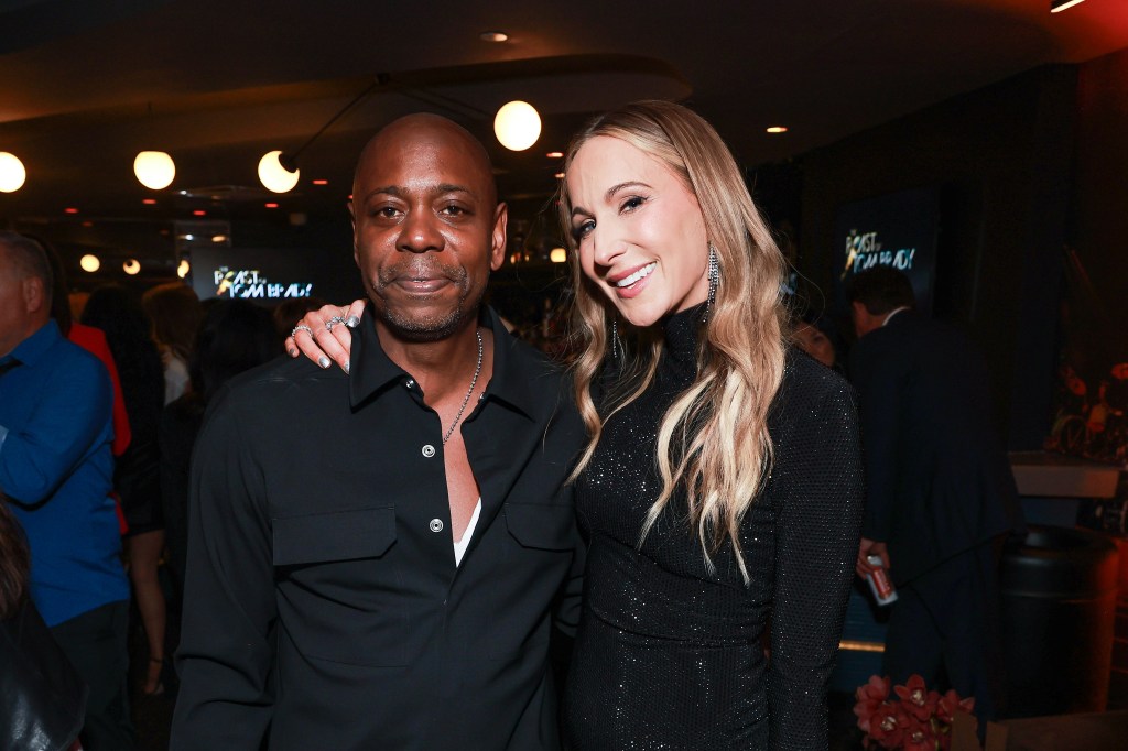 Dave Chappelle and Nikki Glaser at the G.R.O.A.T The Greatest Roast Of All Time: Tom Brady afterparty.