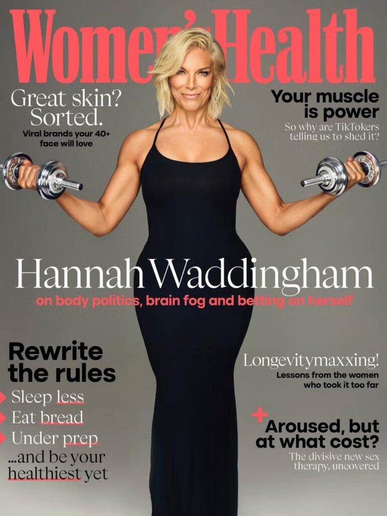 Hannah Waddingham covers the latest issue of Women’s Health UK. Photographed by David Venni & styled by Saskia Quirke.