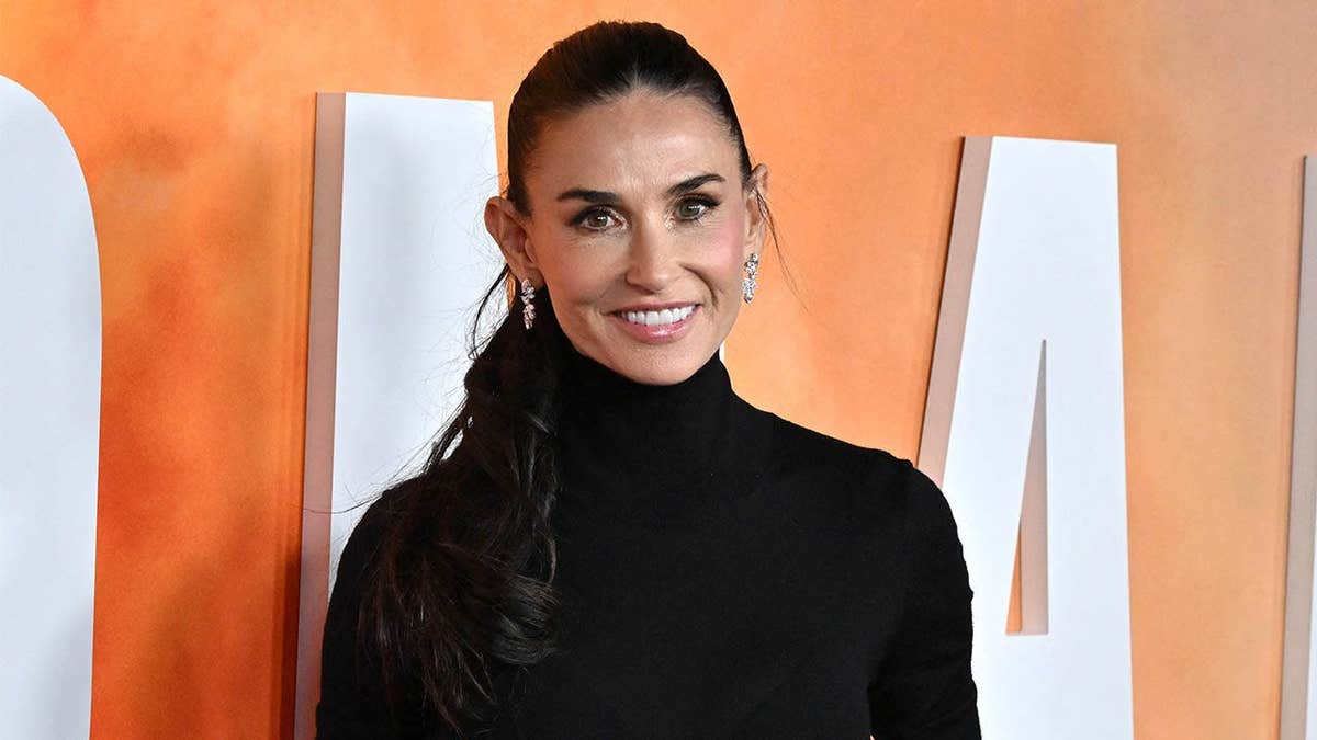 Demi Moore standing at the Television Academy Saban Center in North Hollywood