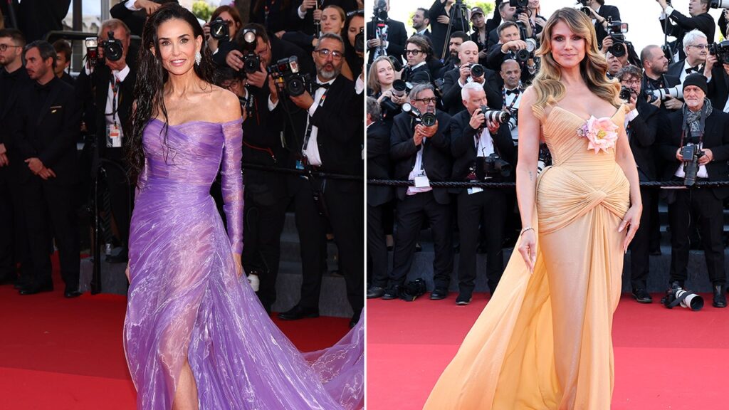 Demi Moore stuns in red gown at Cannes as celebrities dazzle on carpet Demi Moore stuns in red gown at Cannes as celebrities dazzle on carpet