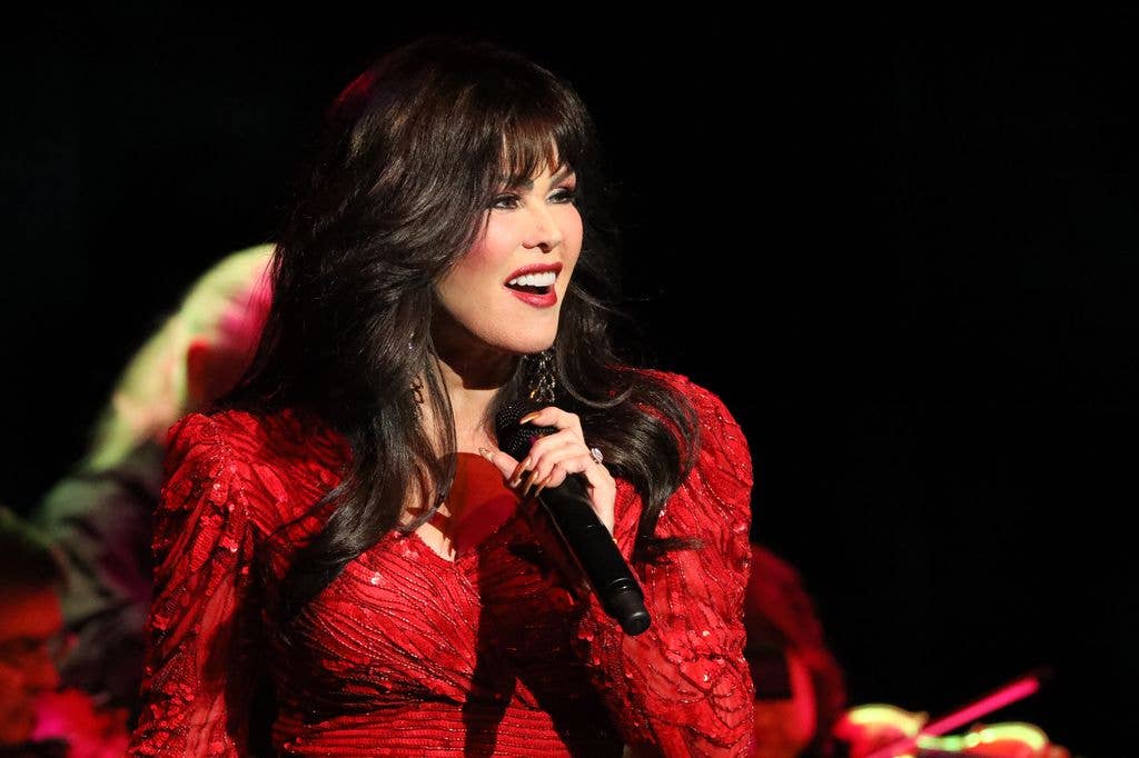 Marie Osmond performs at Centre In The Square on December 01, 2022 in Kitchener, Ontario.