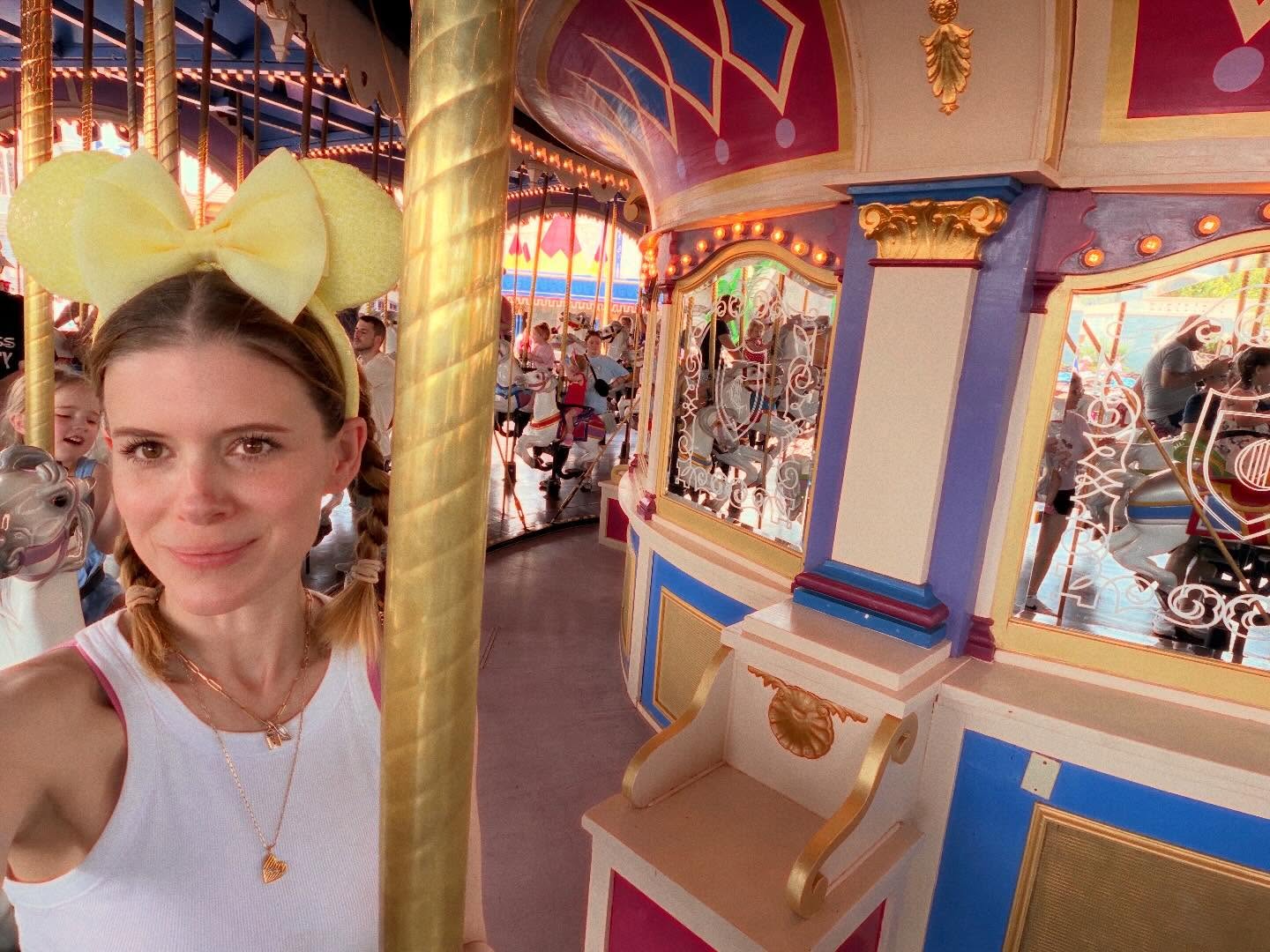 Kate Mara spends her Mother's Day at Disney World.
