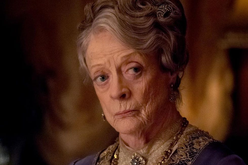 dame maggie smith, downton abbey movie, violet crawley