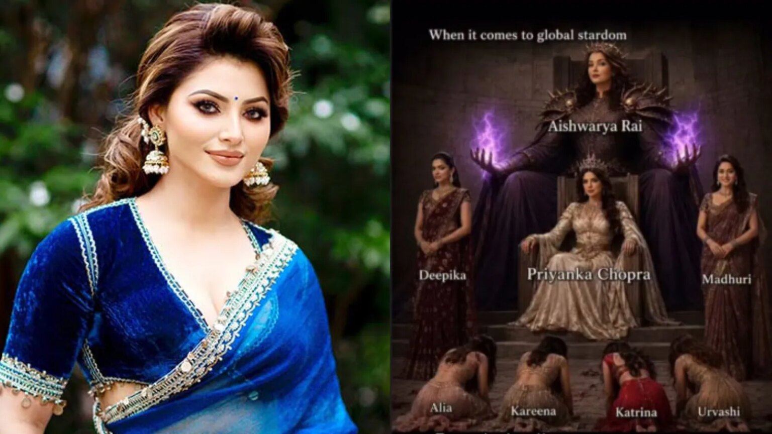 Urvashi Rautela Reacts To AI-Generated Pic Of Her Kneeling Before Aishwarya Rai, Priyanka Chopra, Deepika Padukone Urvashi Rautela Reacts To AI-Generated Pic Of Her Kneeling Before Aishwarya Rai, Priyanka Chopra, Deepika Padukone