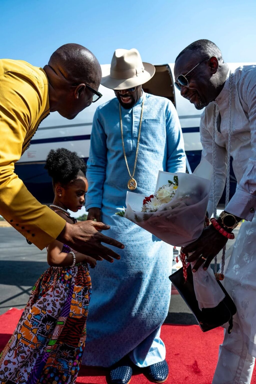 His Majesty Ògíamẹ̀ Atuwatsé III CFR, The Olú Of Warri Kingdom arrives Sierra Leone