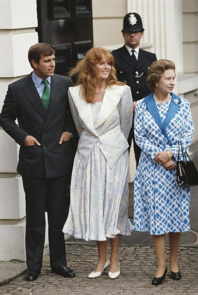 Queen Elizabeth II with Sarah Fergsuon